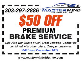 Premium Brake Service Coupon Denver
