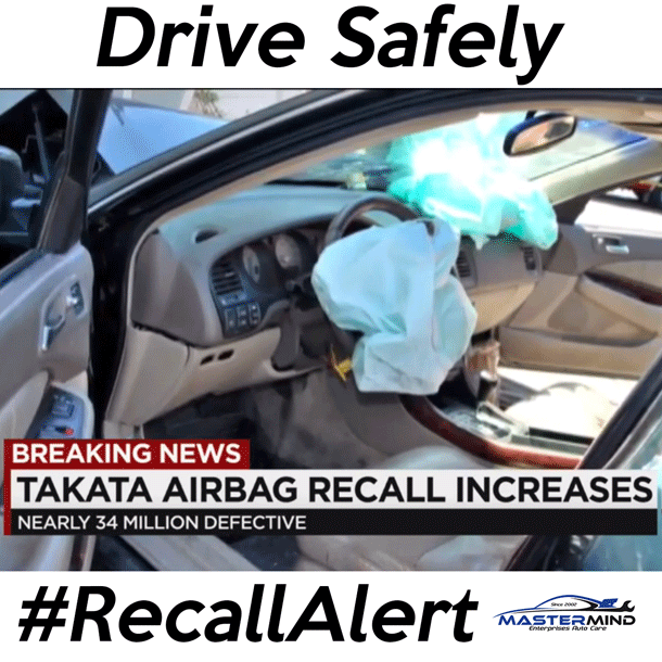 Air bag recalls list of vehicle